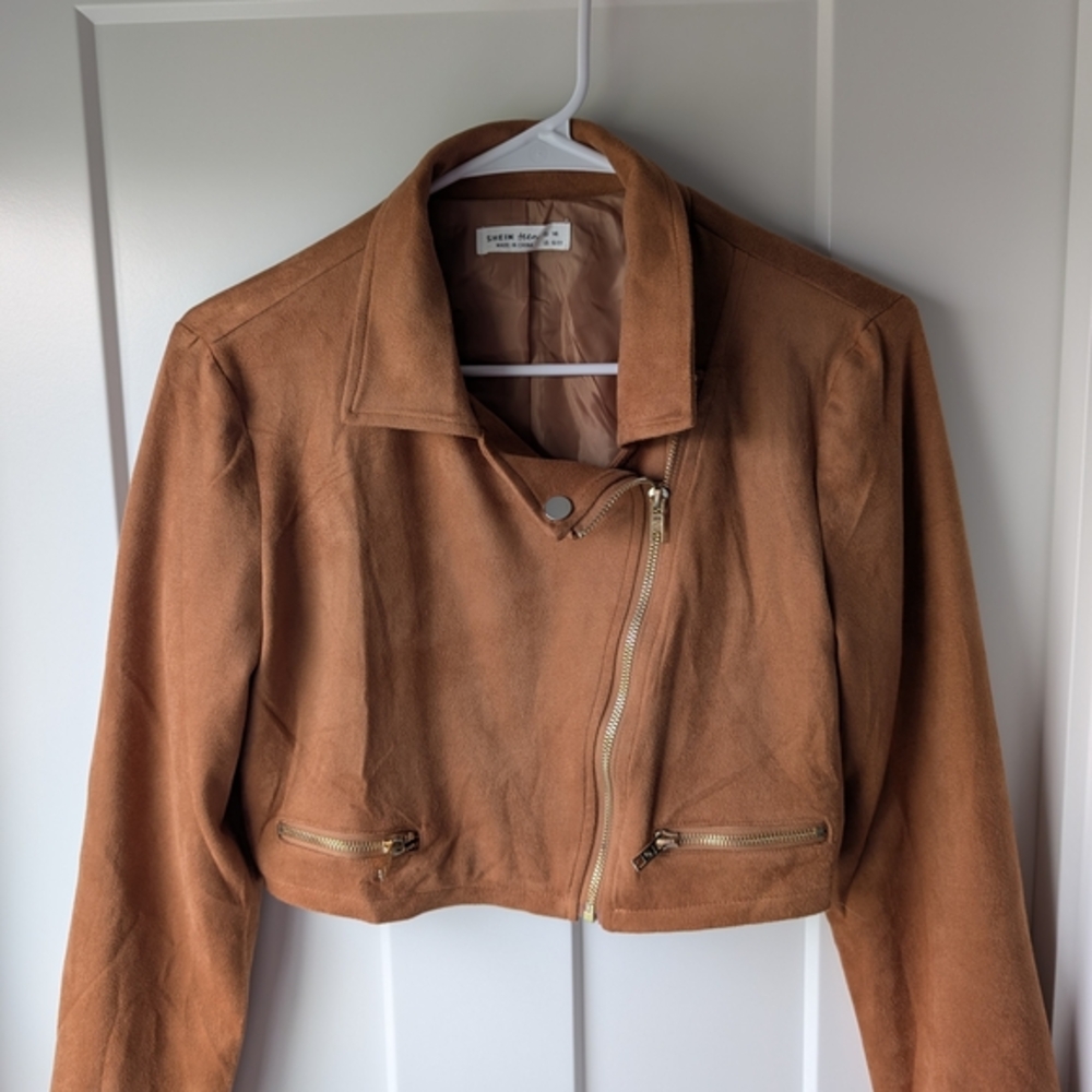 Brown Cropped Jacket